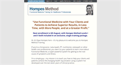 Desktop Screenshot of hompesmethodtraining.com