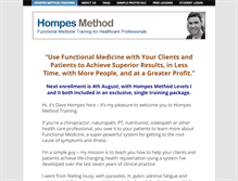 Tablet Screenshot of hompesmethodtraining.com